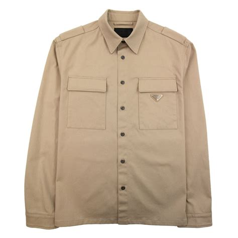 prada shirt beige|prada shirts for men.